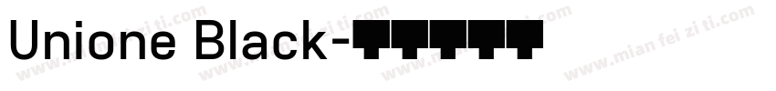 Unione Black字体转换